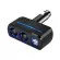 Universal 2 Ways Car Auto Cigarette Lighter Splitter Socket Power Adapter 120W 3.1A Dual USB Car Charger with LED Light