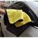 Yellow car towel, gray, car wash, authentic microfiber fabric, special thick, yellow car towels
