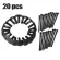 20 SETS BUMPER FENDER PLASTIC RIVET FASTENER for BMW X1 E84 X3 F25 x5 E70 X6 E71 Durable to use