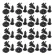8mm Cau Auto Fender Clips Bumper Push 14mm Stem 100pcs Fastener For Nissan Universal Bumper Fender Push Clips