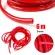 For 20 Feet 1/8inch 3mm Silicone Nylon Fuel Air Silicone Vacuum Hose Line Tube Pipe Red Fit for Gasoline Production Lines