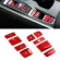 Interior Gear Shift Box Panel Button Cover Trim Red For Honda Accord -20