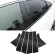 6 Pieces Carbon Fiber Black Door Post Decoration for Honda Civic Cars -ten Generation Civic