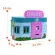Thetoy, children's toys, dolls, foldable dolls, can be carried with play equipment, size A. 8x, 22x S. 16 cm. And doll house
