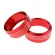 Set Ac Ring Knob Red Aluminum Covers For Subaru Impreza Wrx/sti Decal Accessories 3pcs