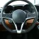 2*ABS Carbon Fiber Look Steering Wheel Frame for Romeo Giulia Stelvio -