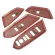 4pcs For Honda Crv -peach Wood Window Switch Control Panel Cover Trim  And High Quality