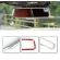 Rearview Decoration Trim Mirror Triml for Dodge Challenger -ABS 1*