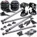 Maxpeedingrods connected on 4 Link Air Ride Suspension Kit with 2500 spring spring bags and Triangle frame 24 '' SKU LK -B-TRI-LC bar.