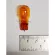 Price per horoscope !! Orange turning lamp with big head plug, T13 12V 15W