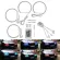 OTOLAMPARA 4 in1 BMW E36 E339 E46 Angel LED RGB HALO Light Ring IR Remote Control DC 12V 15W BMW Decoration LED Lab