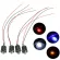 OTOLAMPARA 10 pieces, 12 volts, 10 mm, pre-wire, fixed Ultra Bright Water Clear, Pre-Wired LED lamp