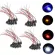 OTOLAMPARA 10 pieces, 12 volts, 10 mm, pre-wire, fixed Ultra Bright Water Clear, Pre-Wired LED lamp