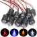 OTOLAMPARA 10 pieces, 12 volts, 10 mm, pre-wire, fixed Ultra Bright Water Clear, Pre-Wired LED lamp