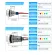 OTOLAMPARA 6 มม.8 มม.10 มม.LED ไฟเตือนกันน้ำ IP67 สัญญาณไฟนักบินสายไฟสวิทช์ 12-24V สีขาว amber สีแดงสีฟ้าสีเขียว 10 ชิ้น