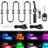OTOLAMPARA RGB LED, smart motorcycle, motorcycle light, motorcycle, decoration, car lamp set, light atmosphere with wireless remote