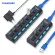 Usb Hub 3.0 Hub Usb 3 Usb 2.0 Multi Usb Splitter Power Adapter 4/7 Port Multiple Expander 2.0 With Switch For Pc Accessories