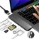 USB Type C HDMI-PAT RJ45 1000m Thunderbolt 3 Adapter USB C DOC with TF SD Reader Slot PD for Macbo Pro/Air