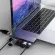 USB Type C HDMI-PAT RJ45 1000m Thunderbolt 3 Adapter USB C DOC with TF SD Reader Slot PD for Macbo Pro/Air