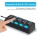 Usb Hub 2.0 Hulti Usb Splitter 4 7 Ports Expander Multiple Usb 2 Hab No Power Adapter Usb Hub With Independent Switch For Pc