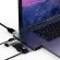 USB Type C HDMI-PAT RJ45 1000m Thunderbolt 3 Adapter USB C DOC with TF SD Reader Slot PD for Macbo Pro/Air