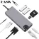 Basix Usb-C Hub Type C Hub To Usb3.0 Thunderbolt 3 Hdmi-Pat 3.5mm Rj45 Adapter For Macbo Pro Samng S9 Usb C Hub