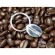 Real silver plated keychain Silver coffee beans