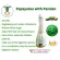Papaya bowl mixed with 6 bottles of pandan leaves made from natural herbs. Take care of the digestive system, wash fat, detox, intestines, diuretic, care for health, GMP standards, certified by the FDA.