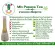 Papaya bowl mixed with 6 bottles of pandan leaves made from natural herbs. Take care of the digestive system, wash fat, detox, intestines, diuretic, care for health, GMP standards, certified by the FDA.