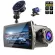 เครื่องบันทึกการขับขี่ขนาด 4 นิ้ว HD 1080P เลนส์คู่ด้านหน้าและด้านหลังการมองเห็นวิดีโอในเวลากลางคืนพร้อมภาพย้อนกลับ G sensor car DVR