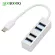 USB C Hub Ultra Slim USB-C Adapter with 4 USB 3.0 Ports for Macbo Pro Google Chromebo Pixeo USB Type C Hub