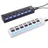 Usb Hub 2.0 Hi Speed 7 Port Hub Splitter With On/off Switch Multi Power Adapter Hi Speed Hub For Pc R Accessories