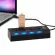 FFFAS 40cm B USB 2.0 Divider Independent Switch 4 Ports Interf Hub R USB HUB HUB for Eyboard Mouse USB DIS Fan MP3