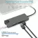Basix Type C Hub to USB 3.0 HDMI 4 PD VGA RJ45 LAN TF Card 3.5mm Jac Adapter Doc Station for Macbo Pro Matebo