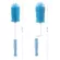 Silicone bottle brush+sponge Straight handle/rotating 360 degrees