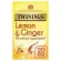 Twinings Lemon and Ginger Tea, Lemon and British Ginger UK Imported 1.5 grams x 20 sachets
