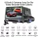4 -inch screen car camera, 4 -inch screen, support up to 32 GB Three Camera Lens HD Car Recorder DVR Dash Cam