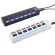 7 -port USB 2.0 Hub Splitter High Speed ​​Adapter on/Off Switch for Lap PC