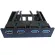 En-Labs PC Case 3.5 Inch Front Panel 4 Ports USB 3.0 USB HUB W/ HD Audio MIC 2 x USB 3.0 FMALE TO MOOTHER BOAD 20PIN Cable