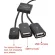 Portable 3 in 1 Micro USB HUB Male to FeMale USB OTG DATA Cable Adapter Hub for Mobile Phone