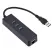 Portable 3 Ports USB3.0 HUB USB to RJ45 LAN 1000MBPS Gigabit Ethernet Adapter USB 3.0 to RJ45 LAN Network Card for Windows Lapto