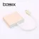 Basix USB Type-C Hub Adapter 3-in-1 USB C HDMI USB3.0 Type-C Female Adapter with Charging Converter for New MacBook