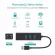 Basix High Speed ​​3 Ports USB 3.0 HUB 10/100/1000 Mbps to RJ45 Gigabit Ethernet Lan Wired Network Adapter for Windows Macbook