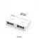 Mini 2 Port Usb Hub Charger Hub Adapter Usb Splitter For Phone Tablet Computer