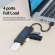 Ventage 4-Port USB 3.0 2.0 Ultra Slim Data Hub for MacBook Mac Pro/Mini Imac Surface Pro xps Notebook PC USB Flash Drives