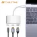 Cabletime USB C Hub to HDMI VGA 4K Type C to HDMI USB 3.0 Adapter USB C converter for Huawei Matebook X 13 MacBook Pro Air C207