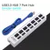 Usb Hub Usb 3.0 Splitter Multi Usb 7 Ports Hab With Eu Plug Power Adapter 7 Switch For Charging Tf Sd Card Reader Pc Computer