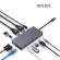Multi Usb 3.0 4k Vga Rj45 Adapter To Splitter 3 Port Usb Hub Usb-C Type C For Macbook Usb Hub Lap Docking Station
