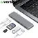 Dual Usb Type C Hub For Macbook Pro 6 In 1 Usb C Docking Station Adapter Hub Adapter Support 2 Usb 3.0 Ports Sd / Tf Card Port