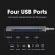 4-In-1 Usb C Hub Mini Size To Usb Port Type-C Hub Mobile Type C Pd Usb 3.0 Otg Adapter Usb C Dock For Macbook Air Pro Pc Usb Hub